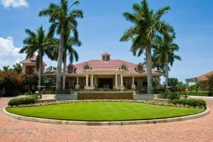 Grand sports club entrance illustrating sports club management system as the ultimate game plan